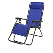 Poltrona relax da esterno blu - Dimensioni 90x108x64 cm