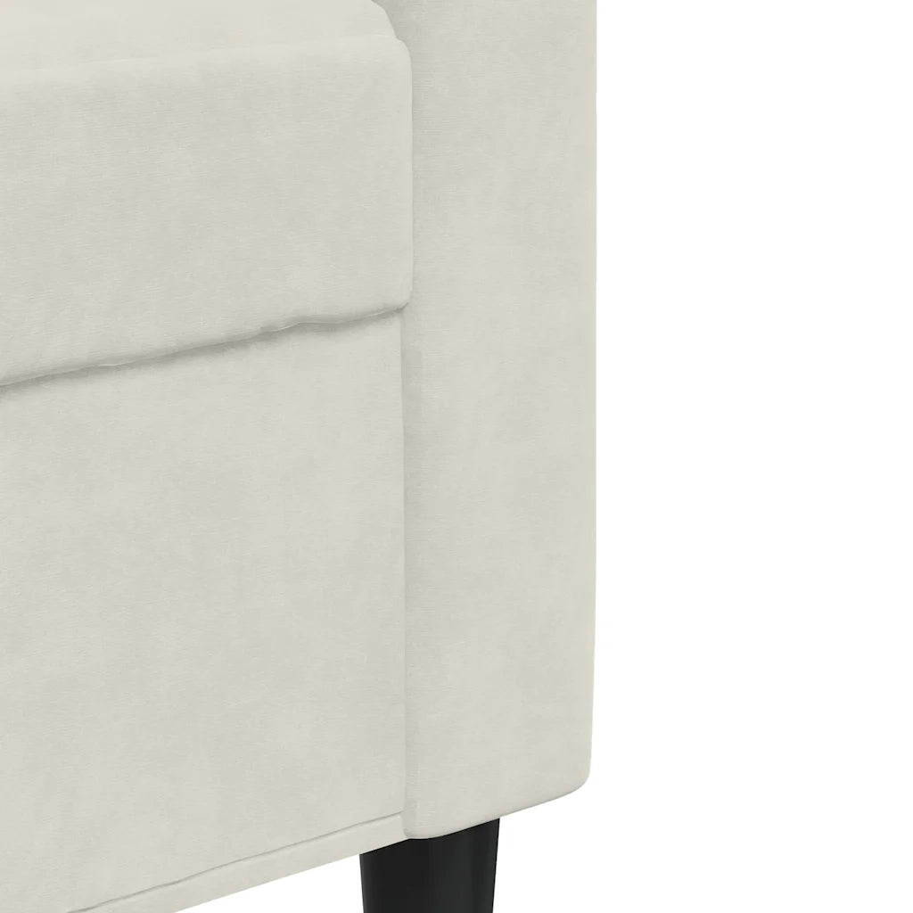 Poltrona Crema 60 cm Velluto 4007612