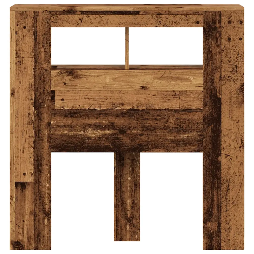 Testiera | Testata LED Legno Antico 100x18,5x103,5 cm Legno Multistrato