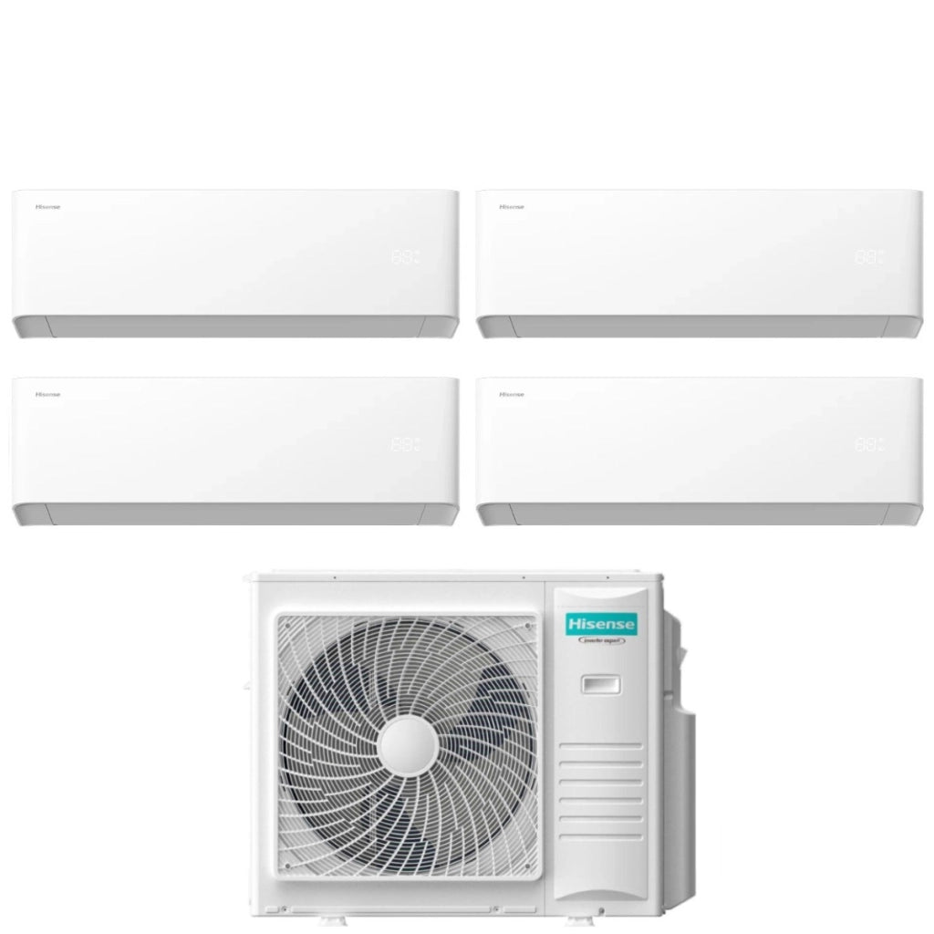 Condizionatore Hisense Quadri Split UNI HB 12+12+12+12 con 5AMW105U4RQC R-32 Wi-Fi Integrato