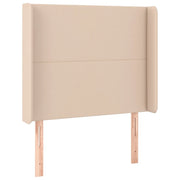 Testiera | Testata ad Orecchio Cappuccino 93x16x118/128 cm in Similpelle