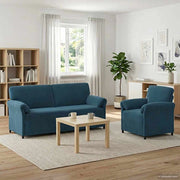 Set di divani 2 pz Blu Velluto 3424922