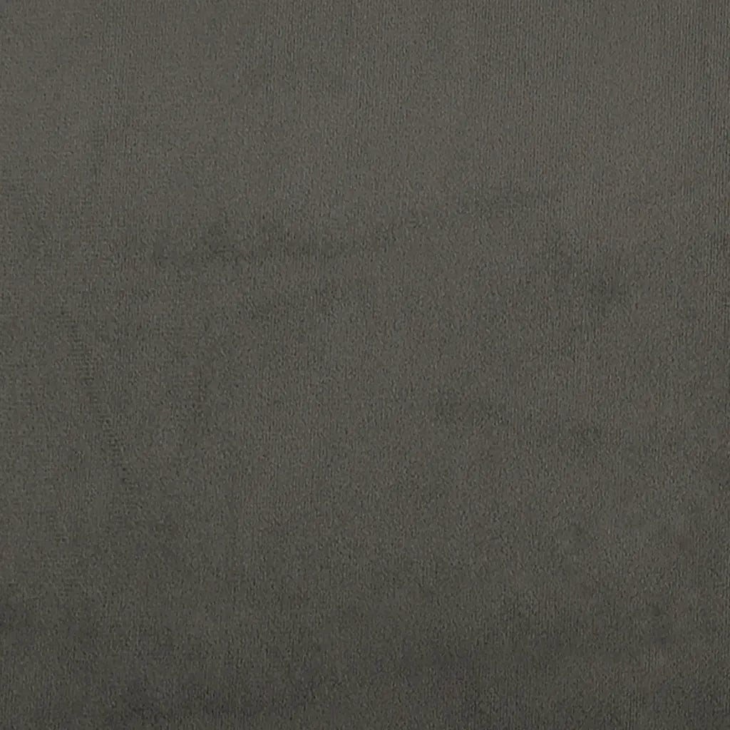 Giroletto a Molle con Materasso Grigio Scuro 120x190 cm Velluto 3270008