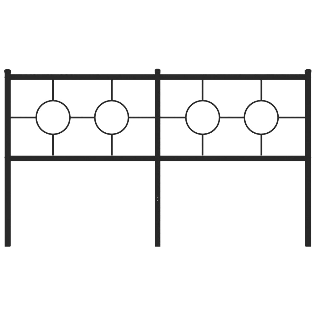 Testiera di Ricambio in Metallo Nero 150 cm 376260