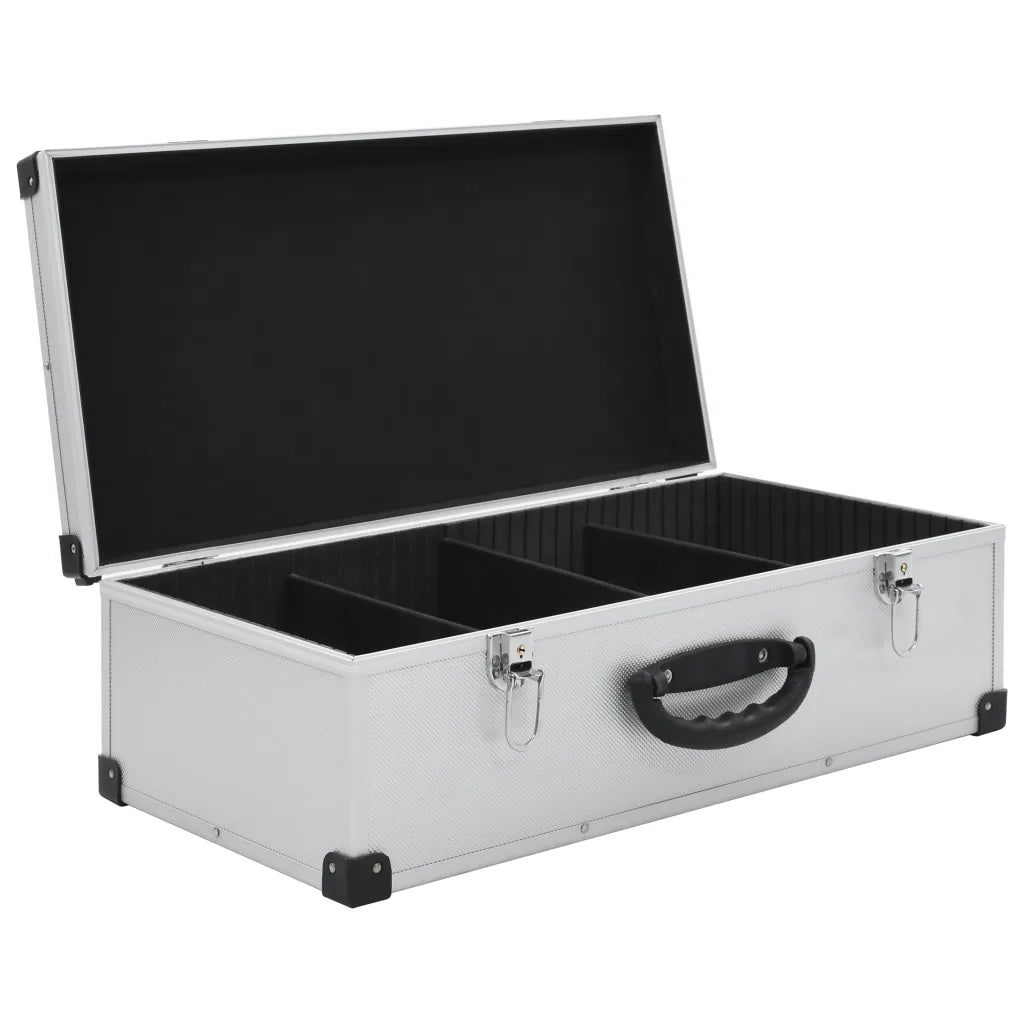 Custodia CD per 80 CD in Alluminio ABS Argento 91854