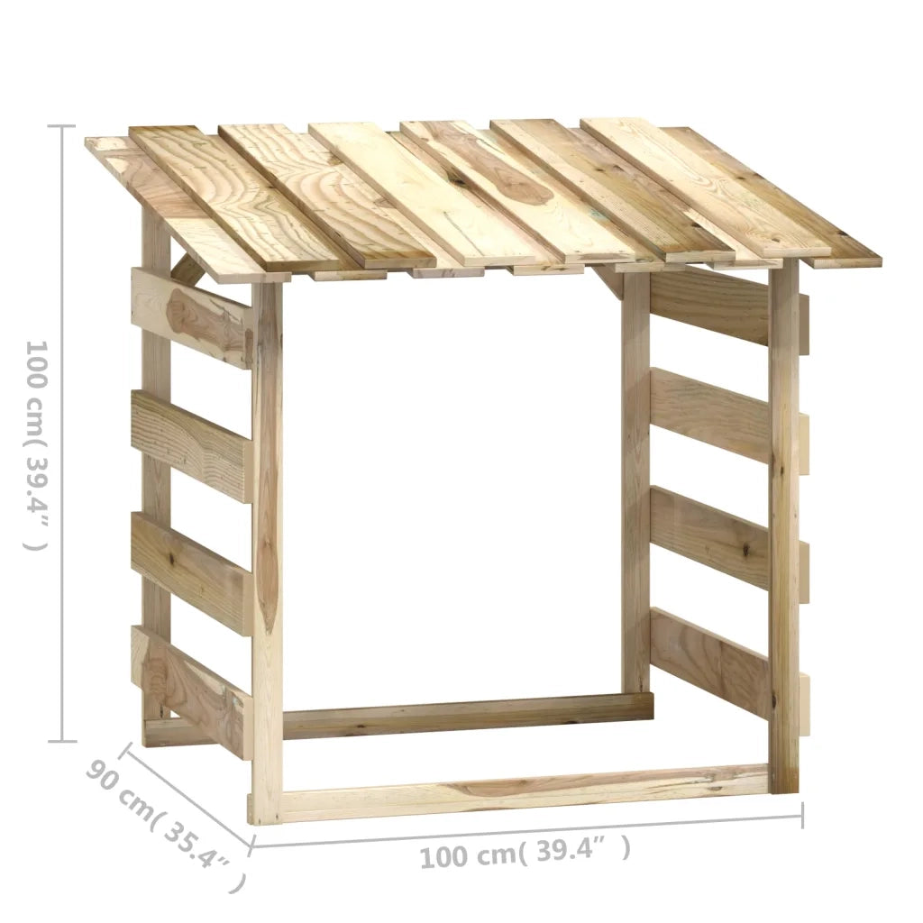 Pergole con Tetto 3 pz 100x90x100 cm Legno di Pino Impregnato 3096645