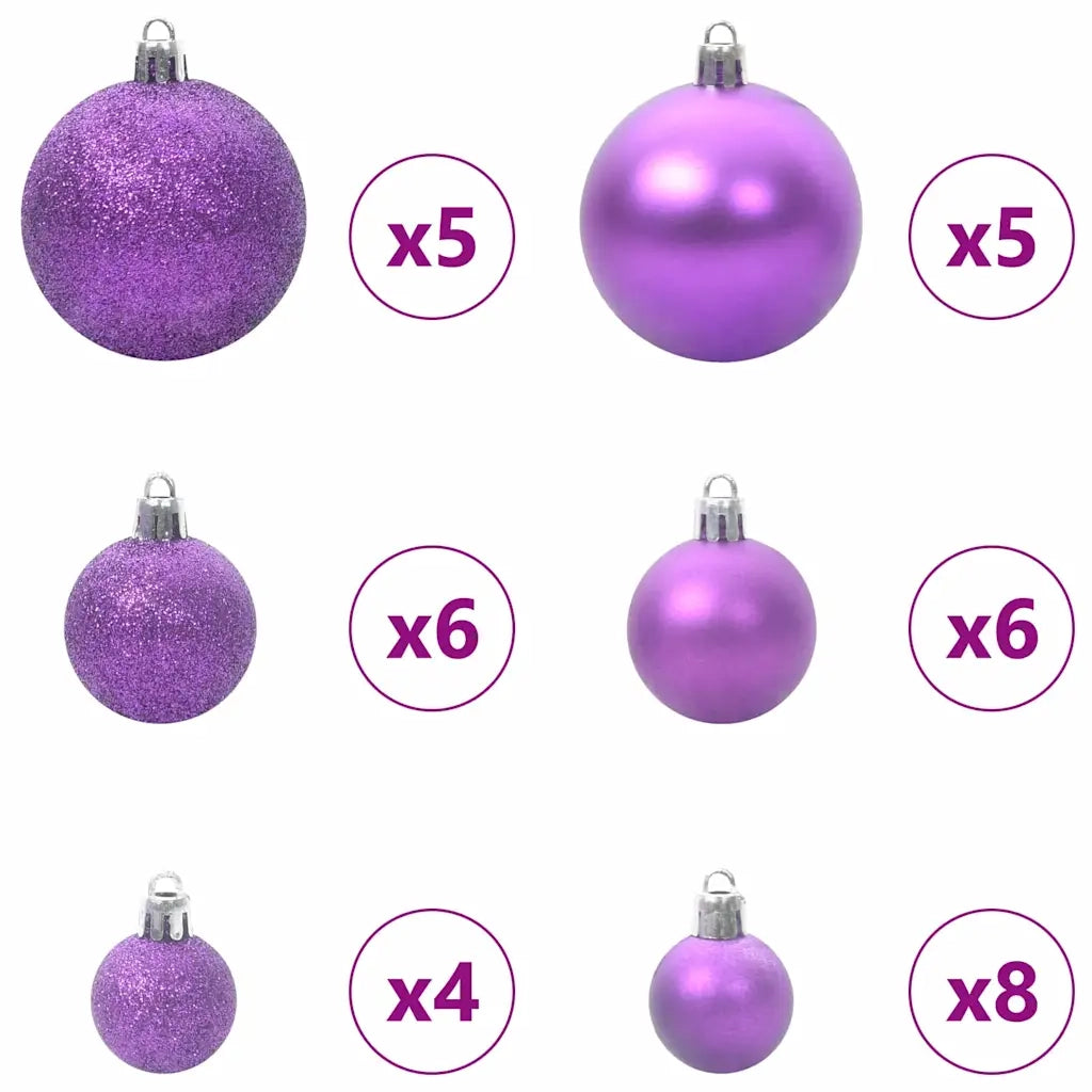 Albero di Natale | Decorazioni natalizie con 150 LED con supporto Verde 150 cm PE