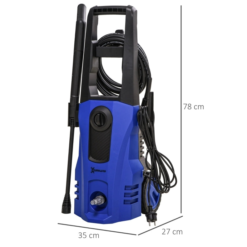 Idropulitrice 1800 W blu in alluminio, pressione massima 150 bar
