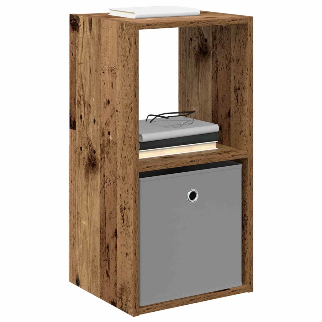 Comodino con cassetto 2 pcs Legno vecchio 35 x 32 x 68,5 cm 8000641