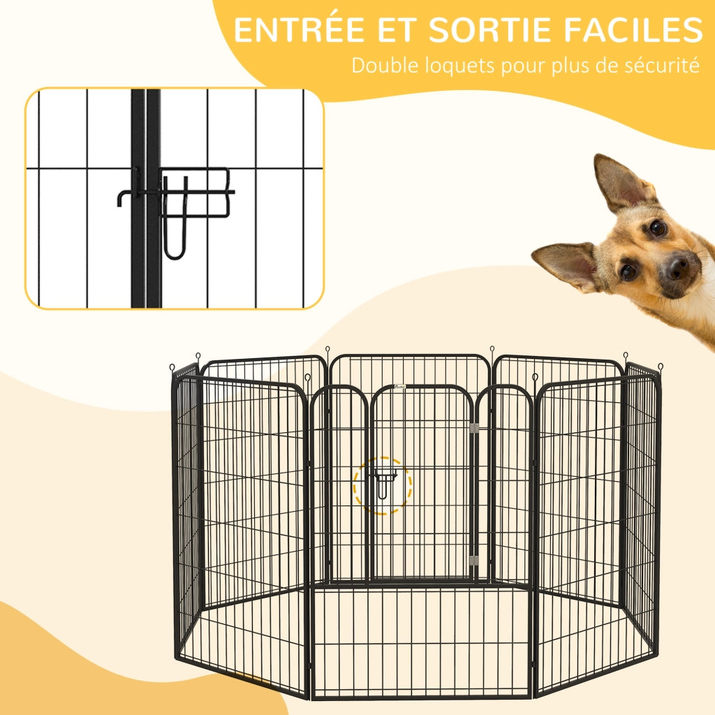 Recinto per animali modulabile ¨C Minimal ¨C 80x100 cm nero