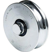 RUOTA CANCELLO A FISSARE GOLA TONDA 315 COMUNELLO - ZINCATA + DOPPIO CUSCINETTO GOLA MM 16 MM 160- 2 pezzi