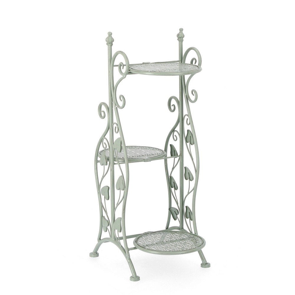 Set 3 Porta Fiori Metallo Verde Rustico da Interno - GIANNA
