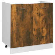 Pensile da cucina | Mobile Sottolavello ¡°Lyon¡± Rovere Fumo 80x46x81,5 cm