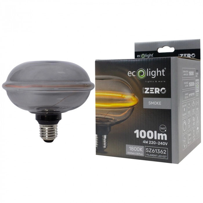 Lampadina LED decorativa UFO fumé dimmerabile E27 4W