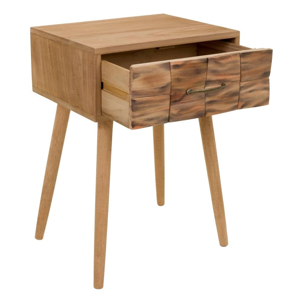 Comodino in legno marrone 44x38x63