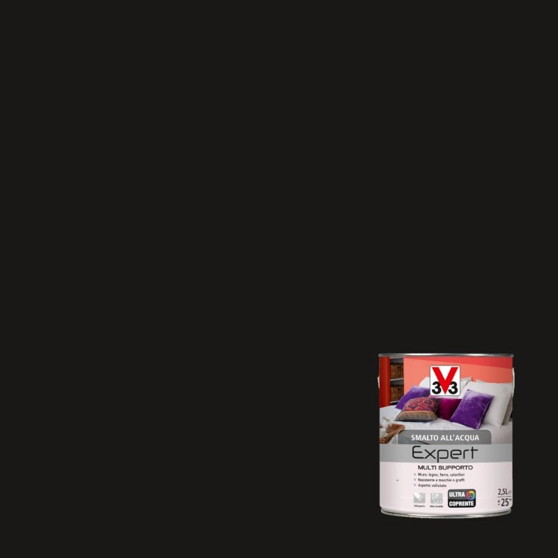 SMALTO MULTISUPPORTO 125ML NERO OPACO
