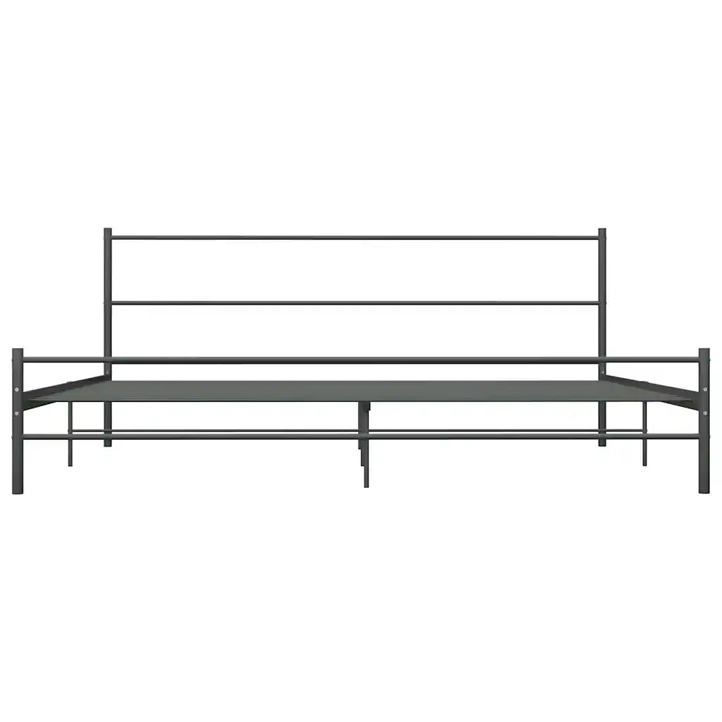 Giroletto-Struttura Letto Grigio in Metallo 180x200 cm 411185