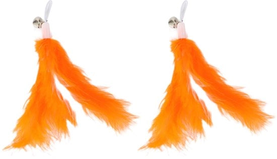 Accessori per gattai - 2 pezzi - Sostenibili - Accessori per la pesca - Giocattoli per gatti - Adatto per gatti e gattini