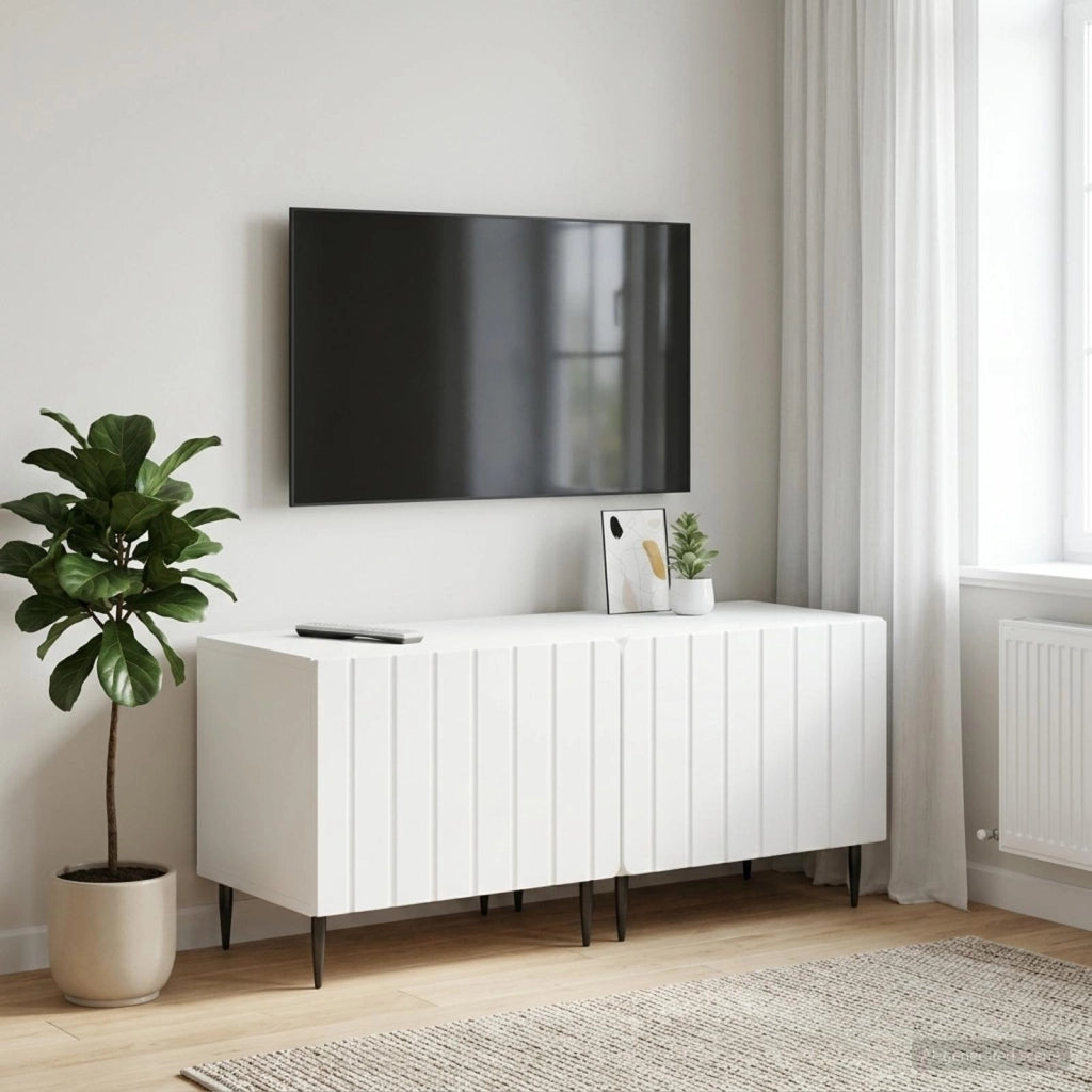 Mobile TV Bianco Legno ingegnerizzato 896455