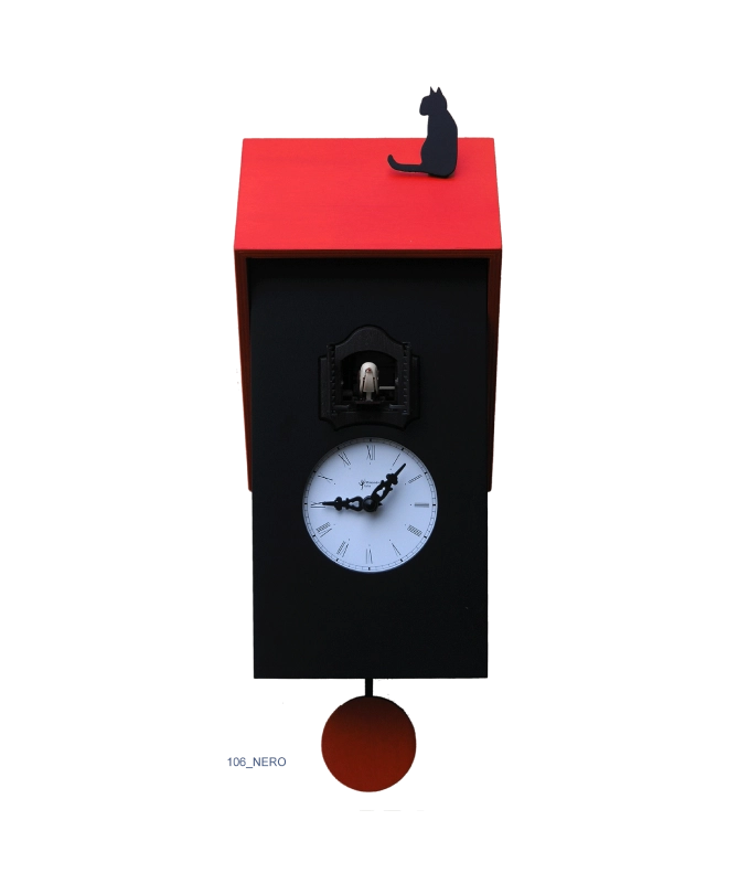 Orologio con cucù vicenza con cassa in betulla e tetto Made in Italy