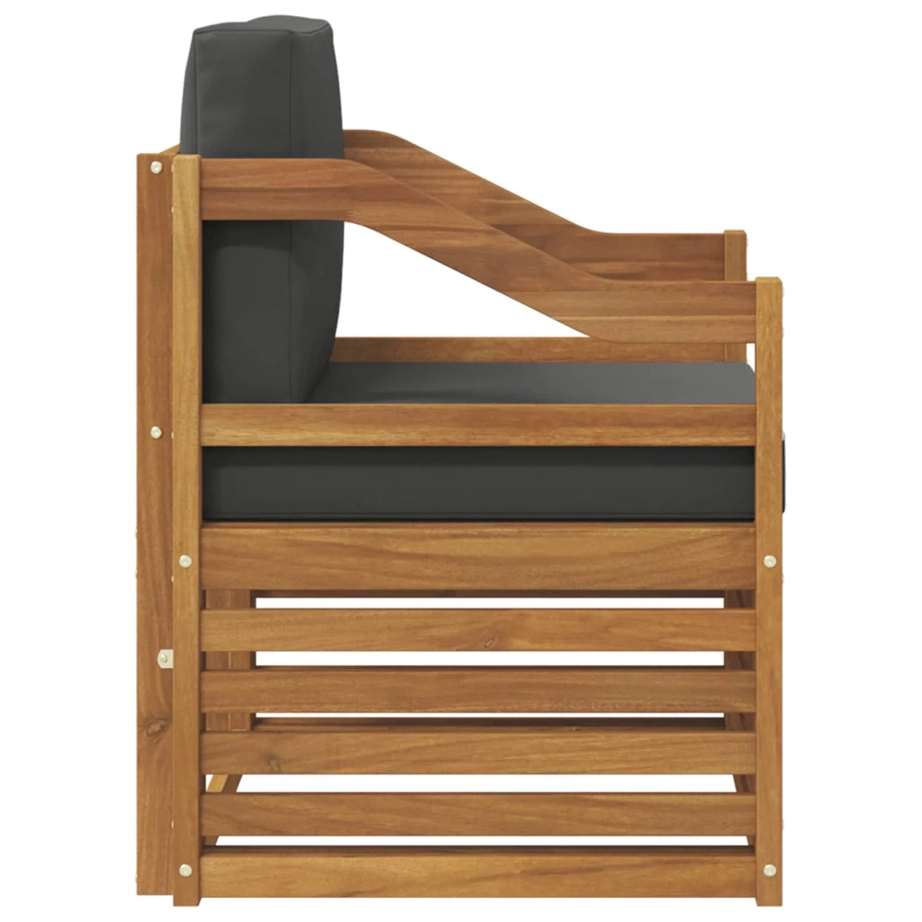 Set di divani da esterno Legno di Acacia Massello e Poliestere 3436372
