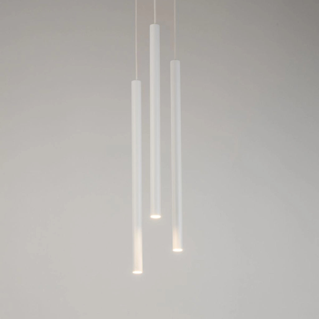 Lampada sospensione moderna Sopel bianca 3 luci G9 Sigma