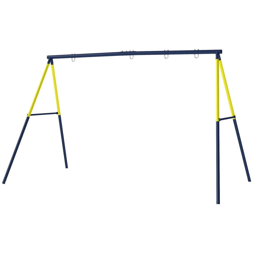 Altalena per Bambini 2 Posti ¨C Zephmum ¨C Metallo Azzurro