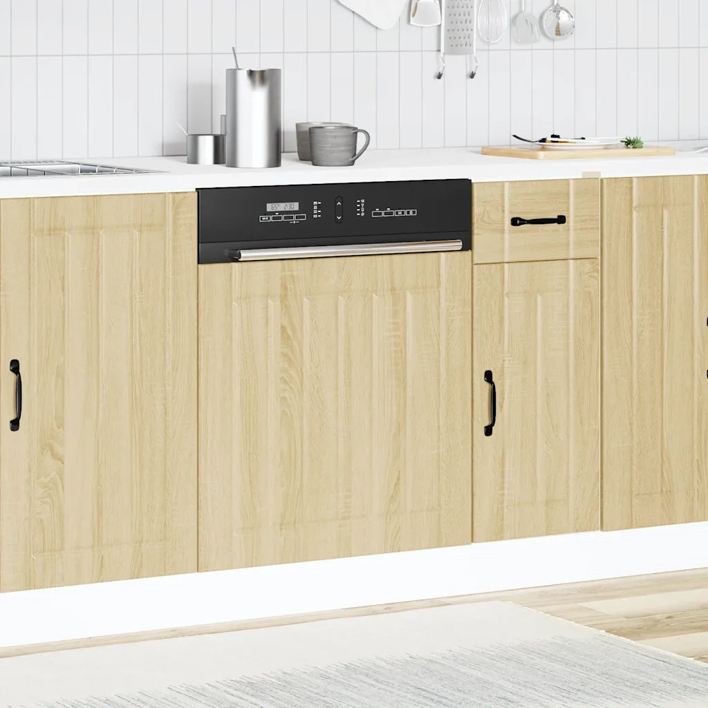 Pannello Lavastoviglie Lucca Rovere Sonoma in Legno Multistrato 853900