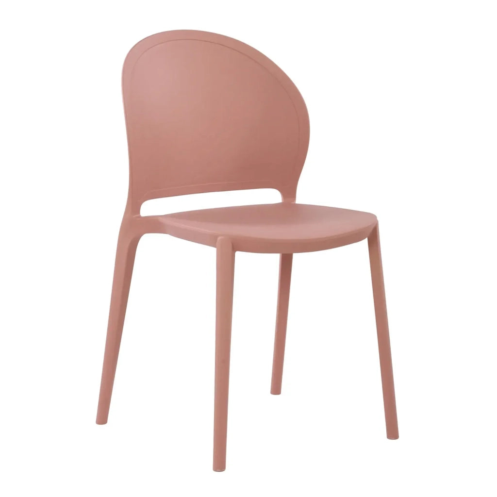 LÚZETE - SEDIA IMPILABILE ROSA PALE HARLEM