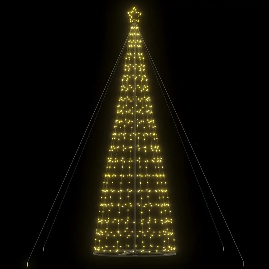 Albero di Natale a LED 1534 LED Bianco Caldo 500 cm 4016456