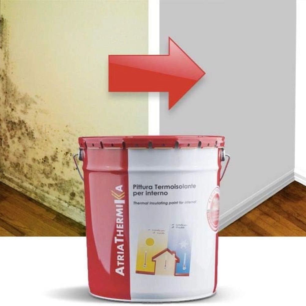 Atria atriathermika pittura per interni termoisolante e antimuffa *** formato 2.5 lt, confezione 1