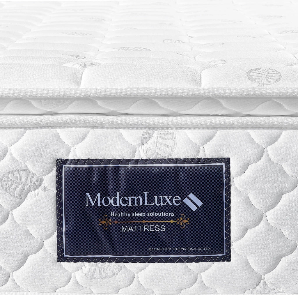 Letto matrimoniale imbottito con contenitore idraulico 140x200 cm con materasso a molle 620 pezzi e rete a doghe in legno, beige