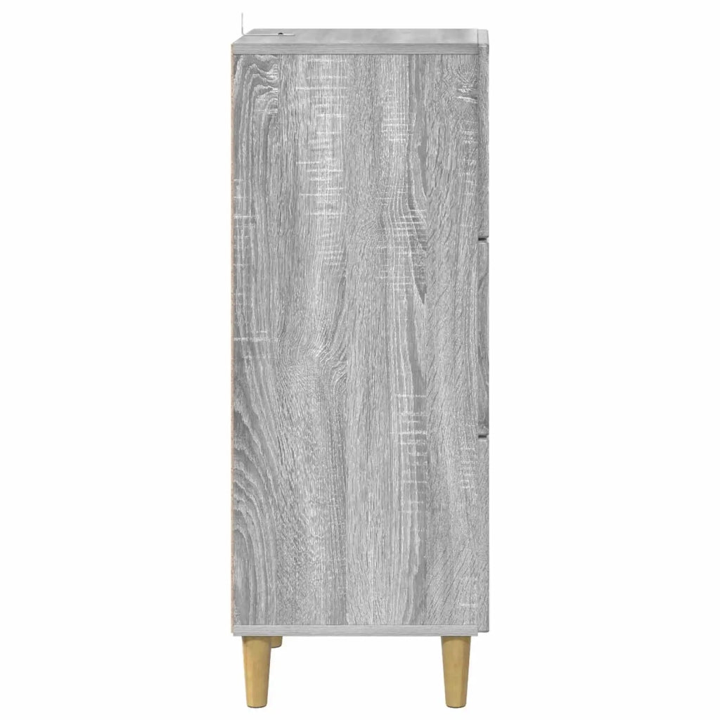 Mobile con Cassetti Grigio Sonoma 33 x 34,5 x 90 cm 894621