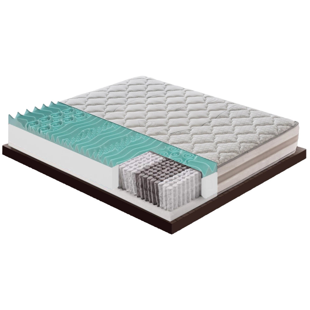 Materasso Singolo 90x200 800 molle e Memory Foam - 9 zone differenziate - sfoderabile - alto 25 cm