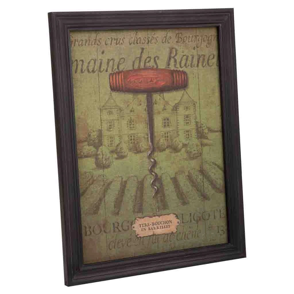Quadro legno e stoffa 33x43x1,8h