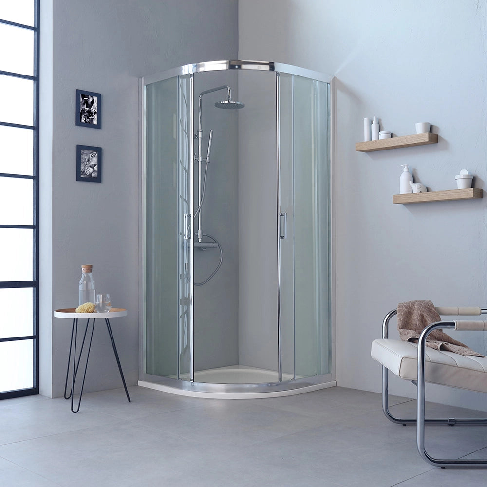 Box doccia semicircolare 90x90 h195 trasparente
