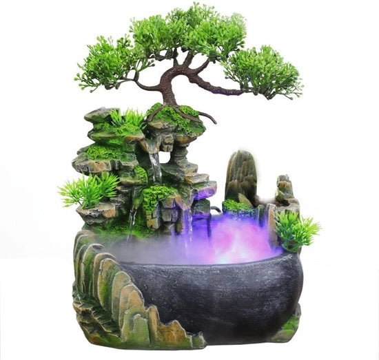 Umido per acquario LED, dimensioni 20x15x28 cm, umidificatore per interni, ornamento per acquario, mini luce per umidità