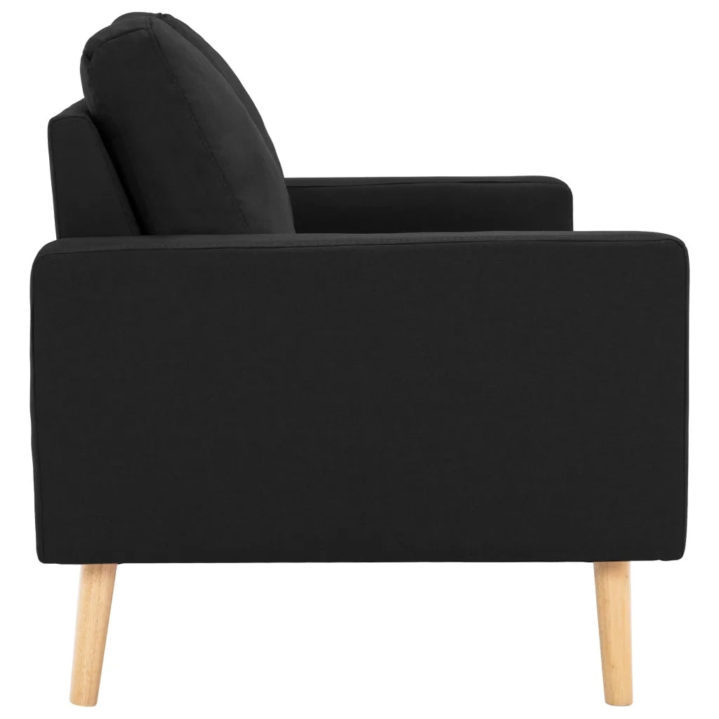 Set Divani 2 pz in Tessuto Nero 3056623