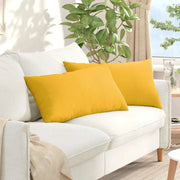Cuscini da Divano 2 pcs Giallo Chiaro 80 x 40 cm 42013737