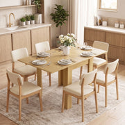 Tavolo da pranzo estensibile per 4-6 persone naturale
