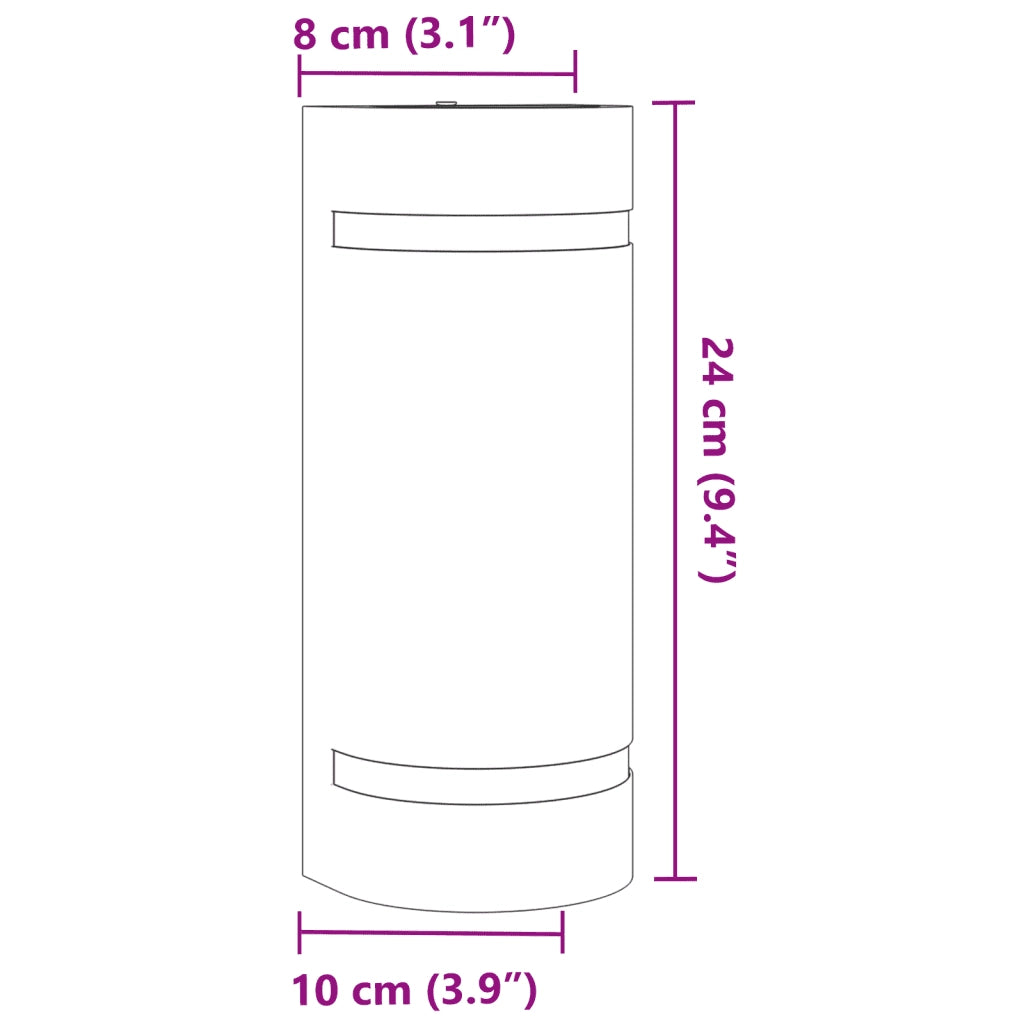 Applique per Esterni Nera in Alluminio Pressofuso CFW9662662