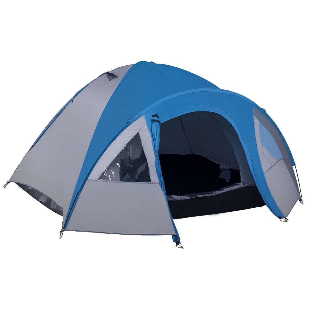 Tenda da campeggio per 3 persone 4 stagioni robusta e facile da montare con borsa 3,00 x 2,50 x 1,30m blu e grigio