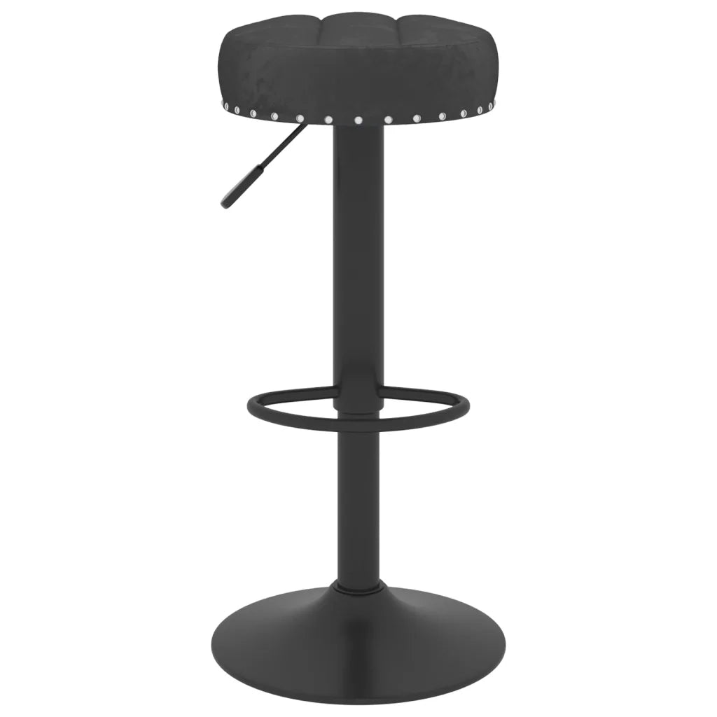 Sgabelli da Bar 2 pz Neri in Velluto 332992