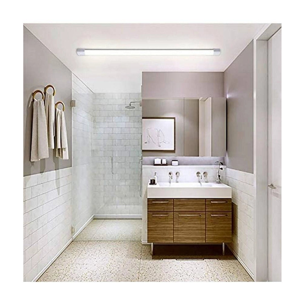 Trade Shop - Plafoniera Led Slim 60 Cm Sottopensile O Soffitto Luce Calda Fredda Naturale -
