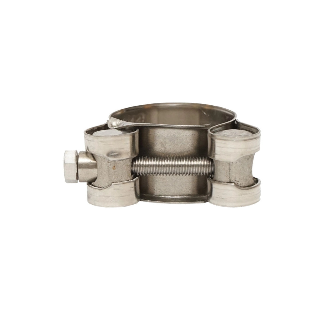 Morsetto di forza, morsetto in acciaio inox con vite W1 per tubi flessibili da 26-28 mm Breckner Germany