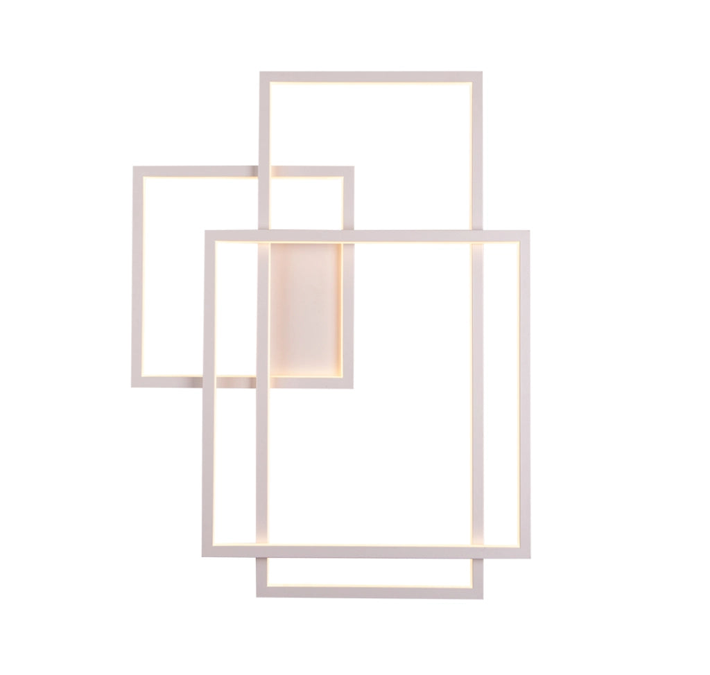 Applique Geometric moderna bianca LED 45W Maxlight W0234