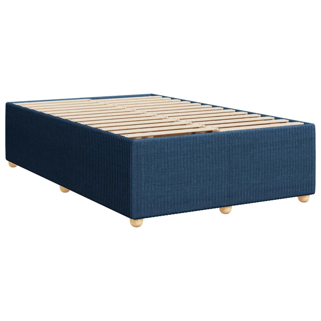 Letto box spring con materasso Blu 120 x 200 cm Tessuto 3454374