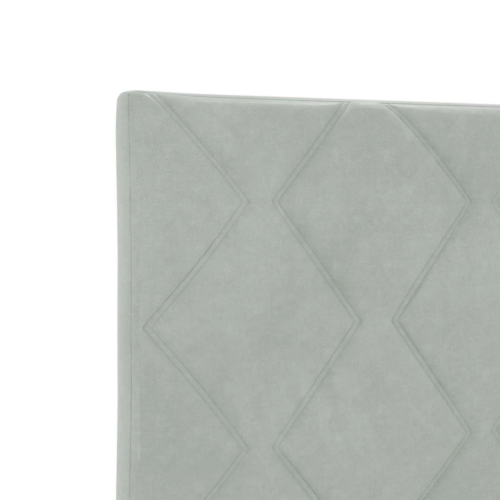 Testiera | Testata LED Grigio chiaro 100 cm Velluto