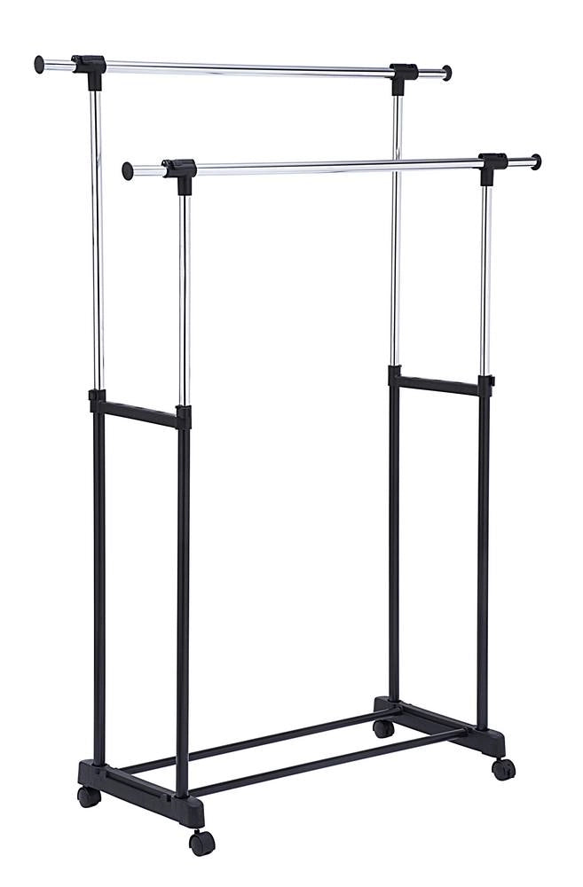 Stender nero/cromo doppio ed estensibile