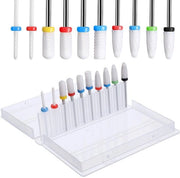 Set di punterelle ceramici da 10 pezzi per manicure professionale